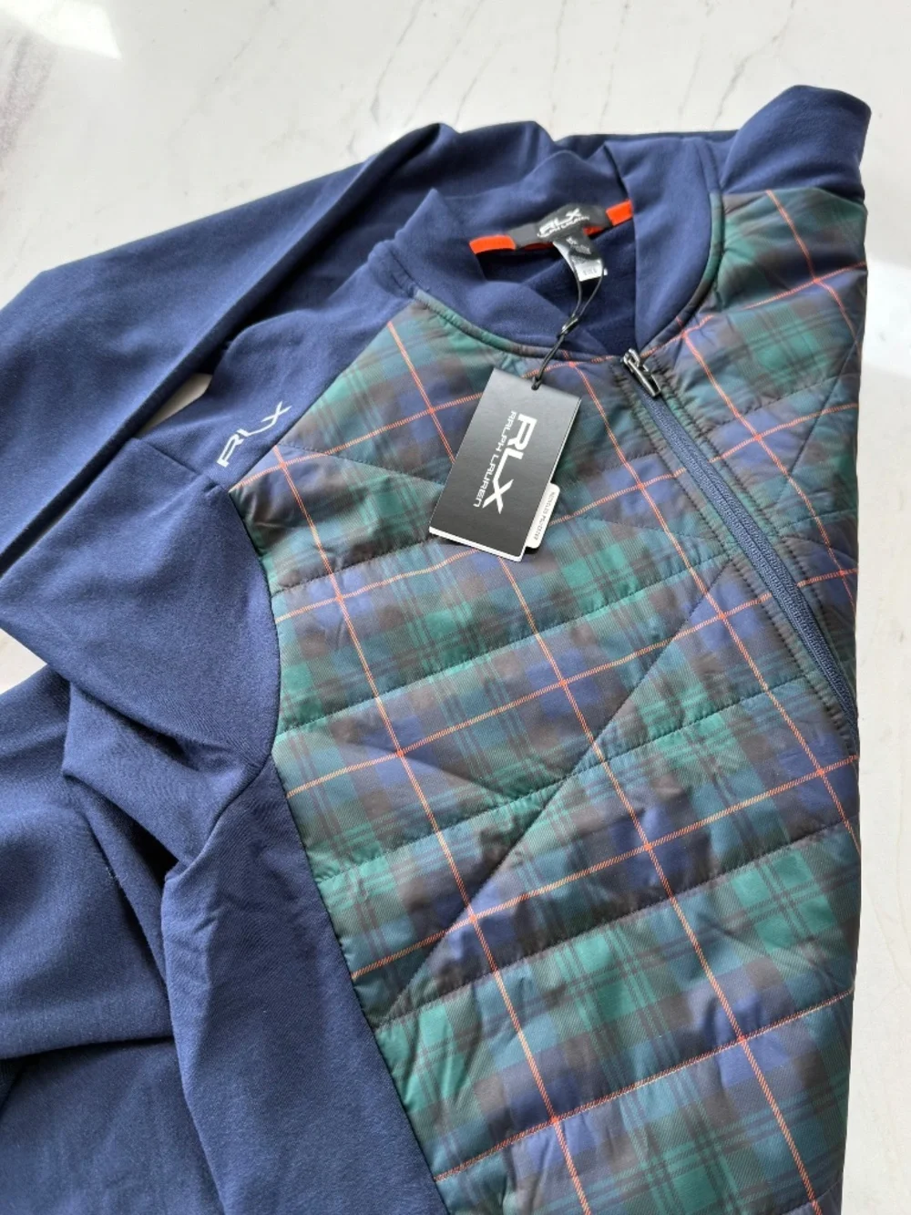 New RLX Ralph Lauren Hybrid Mockneck Wool Jacket Full Zip